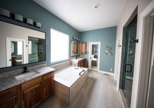 beautifully remodeled bathroom glen carbon illinois