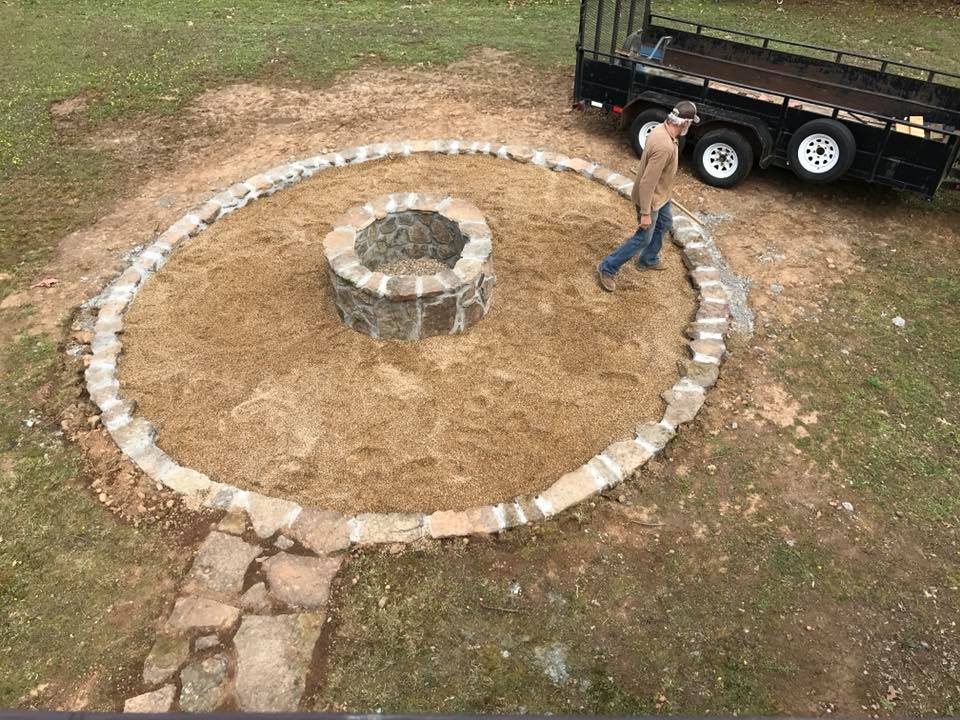 custom fire pit outdoor construction fire pit installer collinsville illinois